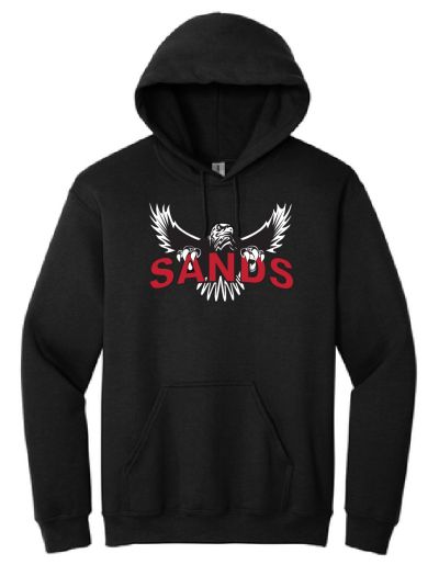 18500 Hooded Sweatshirt - Sands w/Eagle logo #4